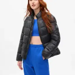 Women Quilted Relaxed Fit Puffer Jacket-49