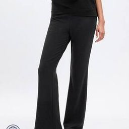 Flared Flat-Front Trousers-image-98