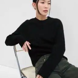 Women Relaxed Fit Crew-Neck Pullover-49
