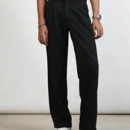 freakins Men Straight Fit Pleated Pants-picture-41