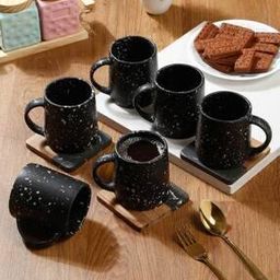 Set of 6 Speckle Ceramic Matte Finish Mugs-image-110