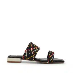 Women Colourblock Slides Flip-Flops with Flat Heels-image-92