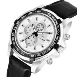 Men CC-GR911-SLV-BLK Analogue Wrist Watch with Tang-Buckle Closure-41