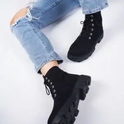 Women Ankle-Length Lace-Up Boots-picture-47