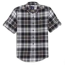 allen solly Boys Checked Slim Fit Shirt with Spread Collar-picture-38
