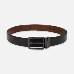 Men Patterned Genuine Leather Belt with Tang-Buckle Closure-22