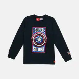 Captain America Embellished Round-Neck T-shirt-image-21
