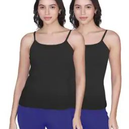 Women Pack of 2 Camisoles with Adjustable Straps-image-78