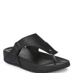 T-strap Flip Flops with Buckle Closure-0