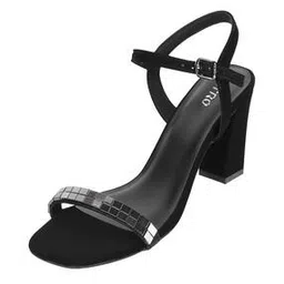 metro Women Embellished Chunky Heeled Sandals-picture-48