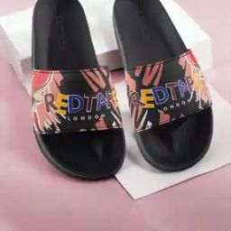 Women Graphic Slides with Flat Heels-picture-2