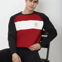 Crew-Neck Sweatshirt with Raglan Sleeves-image-6