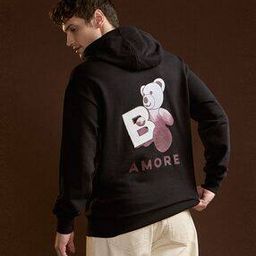 Men Graphic Printed Hooded Sweatshirt-48