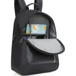 Boys Water-Resistant Backpack with Brand Print-image-1