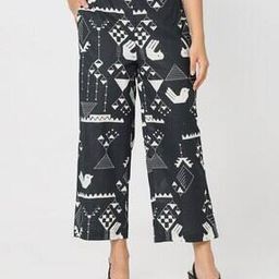 Women Flat-Front Loose Fit Pants-image-5