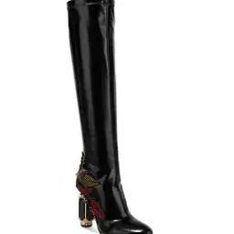 Women Patch-Work Knee-Length Boots-image-74