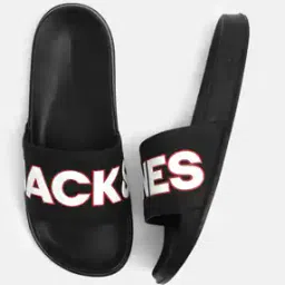 jack & jones Men Typographic Print Slip-On Slides-picture-47