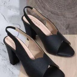 Women Peep-Toe Chunky Heeled Sandals-10