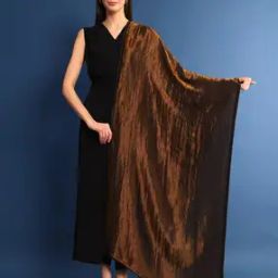 Women Zari Woven Stole with Fringes-image-28