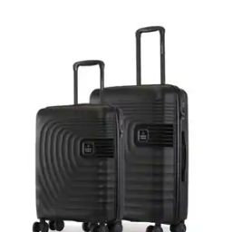 Pack Of 2 Striped Luggage Sets with Number Lock-33