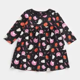 Halloween Print A-Line Dress-image-45
