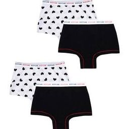 Girls Pack of 4 Cotton Shorts-picture-51