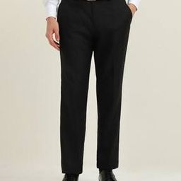 Men Checked Straight Fit Flat-Front Trousers-image-98