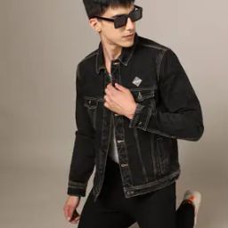 Men Washed Slim Fit Trucker Jacket-picture-11