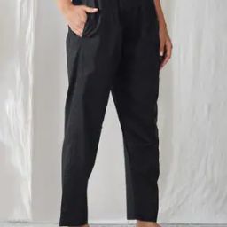 Women Pants with Insert Pockets & Elasticated Waistband-24