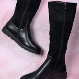 Women Round-Toe Knee-Length Boots-image-96