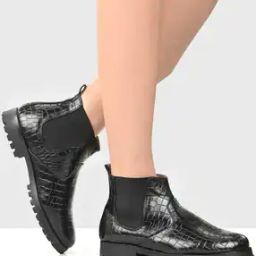 Round-Toe Ankle-Length Boots-picture-43