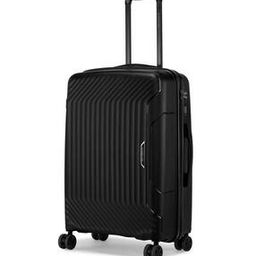 Men Striped Trolley Bag with Number Lock-0