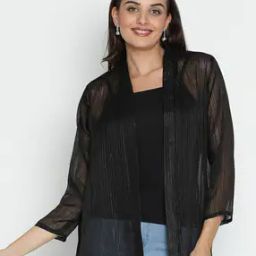 Women Printed Regular Fit Shrug-12