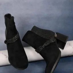 Women Croc-Embossed Ankle-Length Boots-image-80