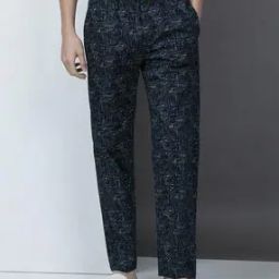 Men Relaxed Fit Numeric Pyjamas with Elasticated Waist-picture-23