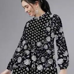 Women Floral Print Regular Fit Top-image-86