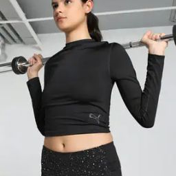 Fitted High-Neck T-Shirt with Logo Print-24