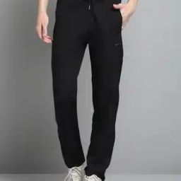 Men Straight Track Pants with Elasticated Waist-image-11