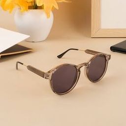 Men UV-Protected Round Sunglasses-3185MG3878-38