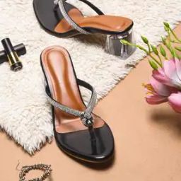 Women Embellished Open-Toe Heeded Sandals-13
