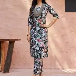 Women Floral Print 2-Piece Co-Ord Set-image-1