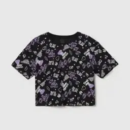 Girls Graphic Print Regular Fit T-Shirt-image-18