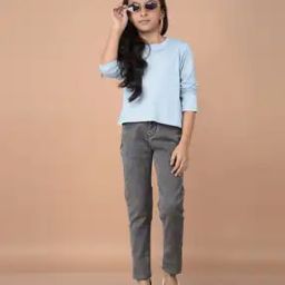 Girls Mid-Rise Slim Fit Jeans-image-26