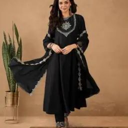 Women Floral Flared Kurta Set-image-99