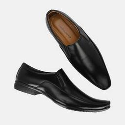 Stacked Heel Slip-on Formal Shoes-image-1