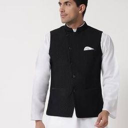 Men Nehru Jacket with Welt Pockets-39