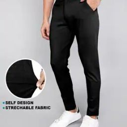 Men Relaxed Fit Flat-Front Trousers-image-36