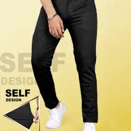 Men Patterned Relaxed Fit Flat-Front Trousers-image-99