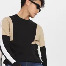 Men Colourblock Regular Fit Sweatshirt-image-73