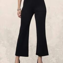 Women Pleat-Front Slim Fit Pants-image-56